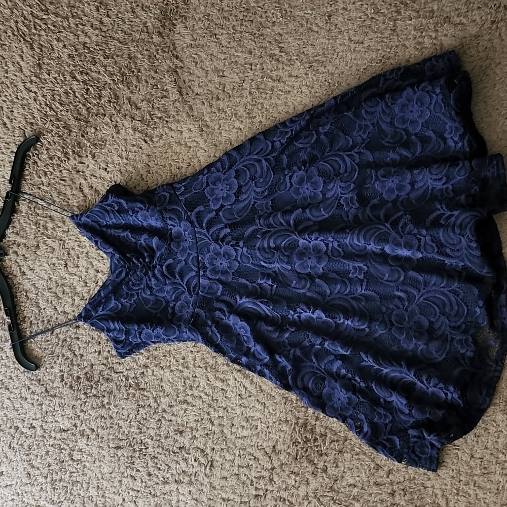 Navy lace summer dress size small